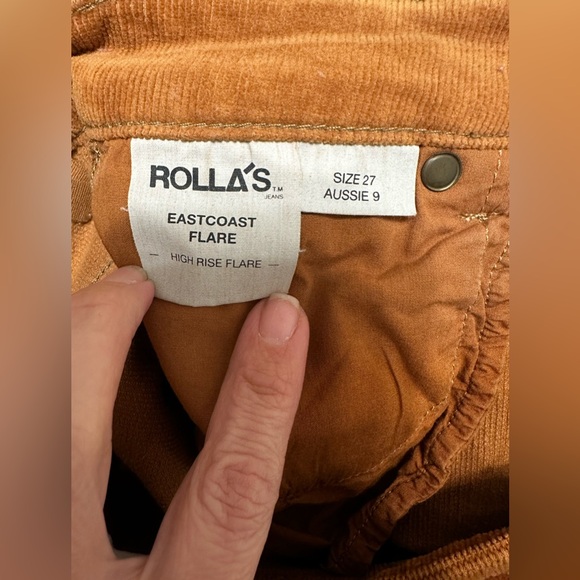 Rollas Eastcoast Flare Tan Corduroy Pants - Picture 2 of 12